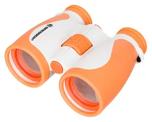 Бинокль детский Bresser Junior 4x40, оранжевый, изображение 1