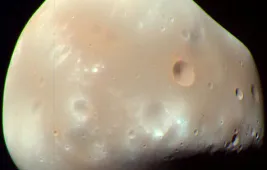 Солнечное затмение на Марсе