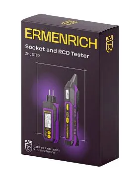 Тестер розеток и УЗО Ermenrich Zing ST80
