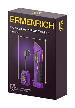 Тестер розеток и УЗО Ermenrich Zing ST60