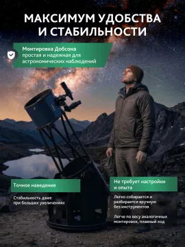 Телескоп Добсона Levenhuk New Skyline PRO 16" (400/1830) Retractable, изображение 21