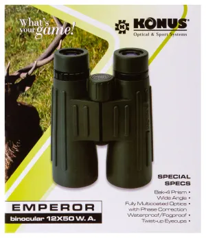 Бинокль Konus Emperor 12x50 WA Green, изображение 6