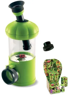 Банка для насекомых Navir «Обзор 360» с микроскопом 10–20x, лупой 3x и жуком, изображение 5