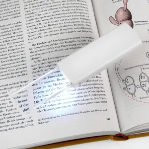 Лупа выдвижная Veber 2х, 58х23 мм, с подсветкой (95822), изображение 2