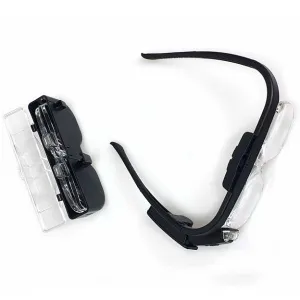 Лупа Kromatech налобная 1,5/2/2,5/3,5/4/4,5x, аккумуляторная, с подсветкой (2 LED) 11642DC, изображение 3