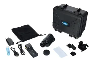 Монокуляр цифровой ночного видения Levenhuk Halo NVM50 Helmet, с креплением на шлем, изображение 4